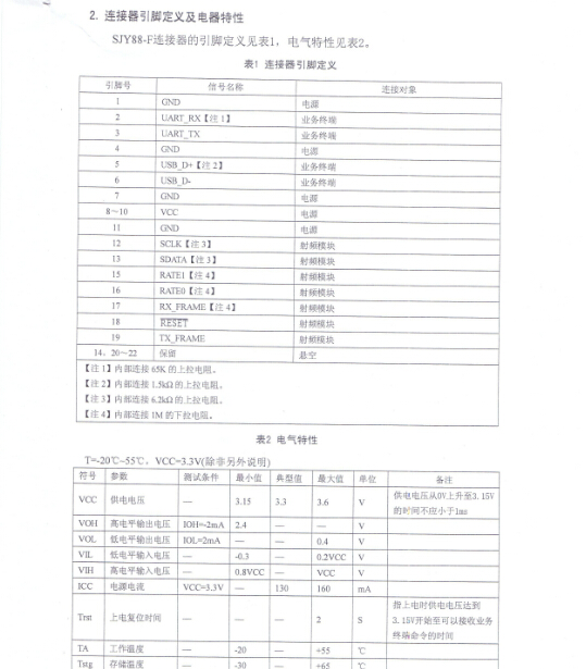 身份證讀卡器小安全模塊參數(shù)圖